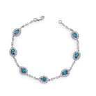 Love Embraced - 18K White Gold Alexandrite Bracelet