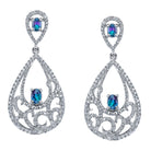 Imperial Court - 14K White Gold Alexandrite Earring