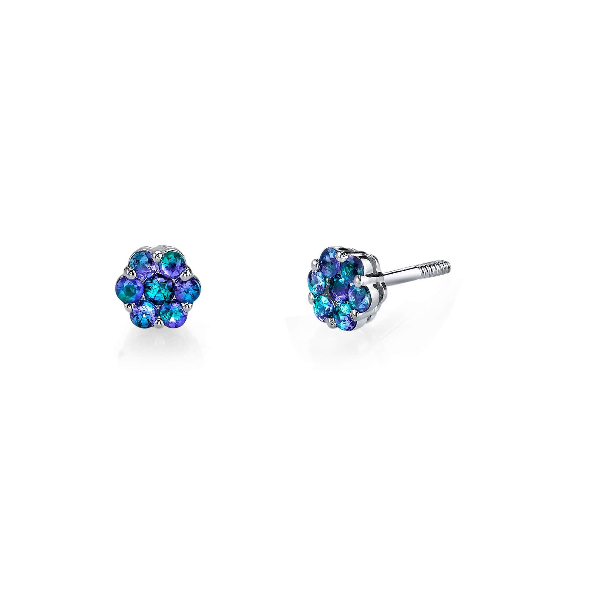 Adorn - 14K White Gold Alexandrite Earring