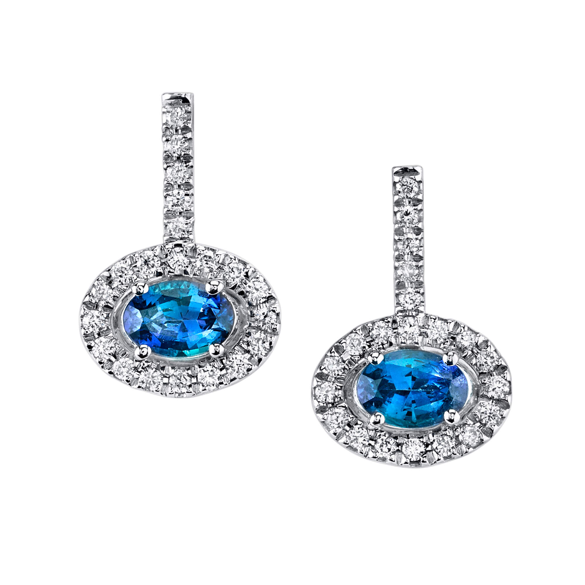 Noble Few - 14K White Gold Alexandrite Earring
