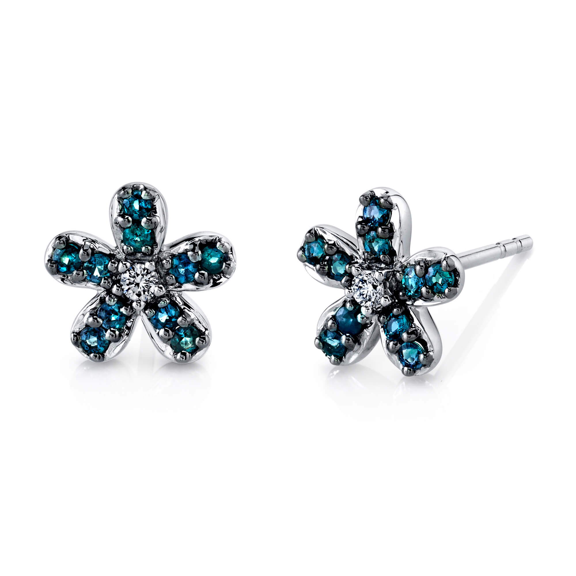 Glamor Stars - 18K White Gold Alexandrite Earring