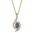 Queen's Favor - 14K Yellow Gold Alexandrite Pendant