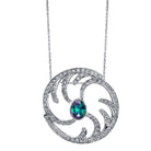 Dream Wave - 14K White Gold Alexandrite Pendant