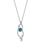 Infinity - 14K White Gold Alexandrite Pendant