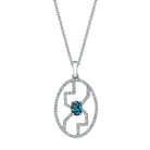 Love Symbol - 14K White Gold Alexandrite Pendant