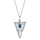 Cupid's Arrow - 14K White Gold Alexandrite Pendant