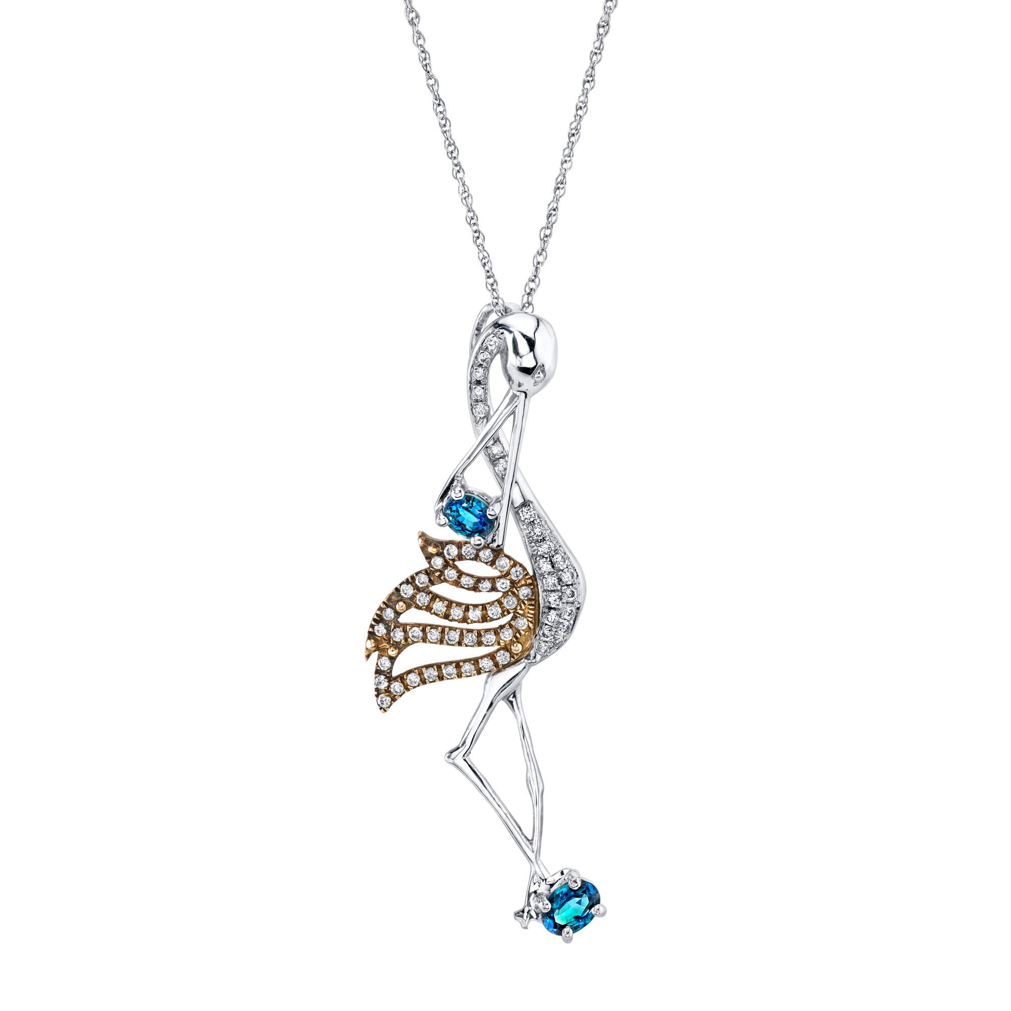 Stork's Prize - 14K White Gold Alexandrite Pendant
