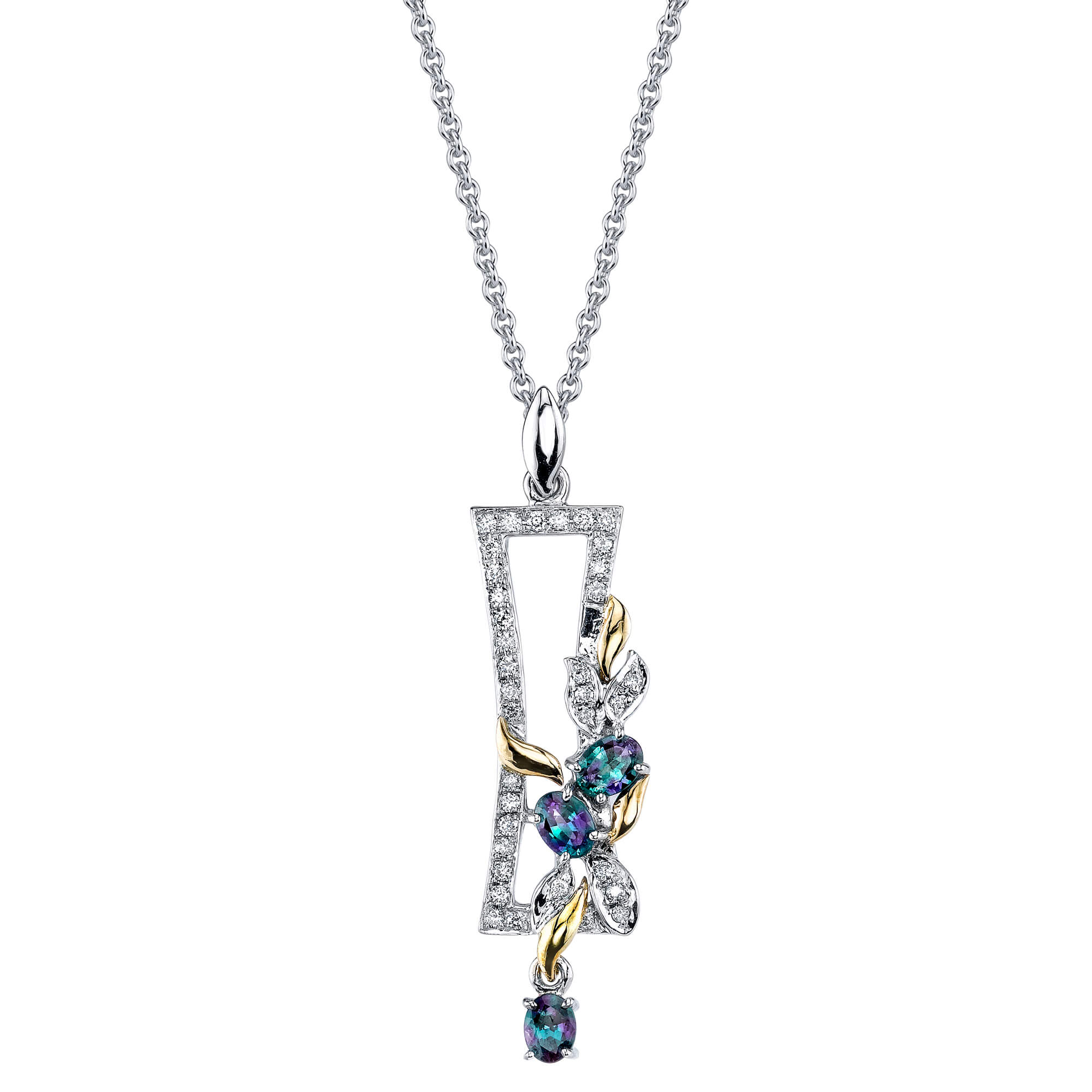 Ceremony - 14K White Gold Alexandrite Pendant