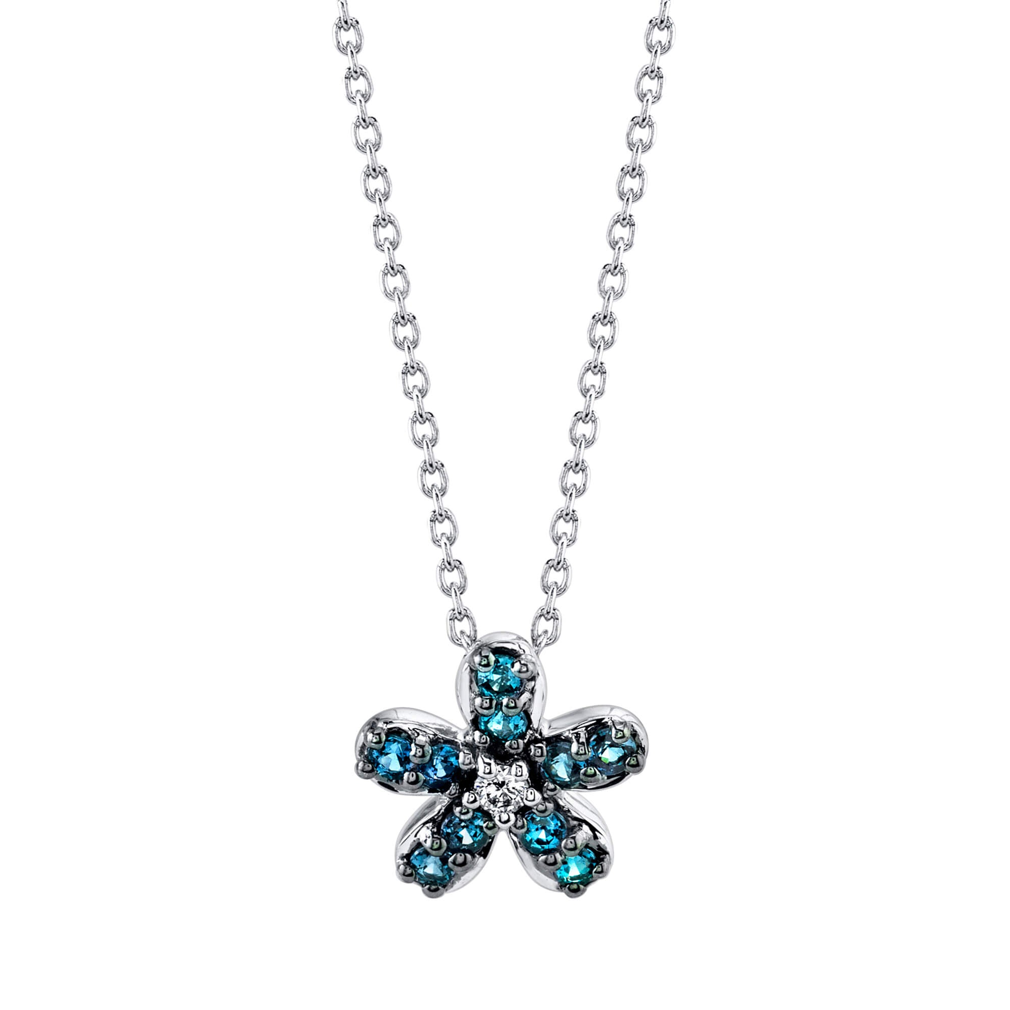 Glamor - 18K White Gold Alexandrite Pendant