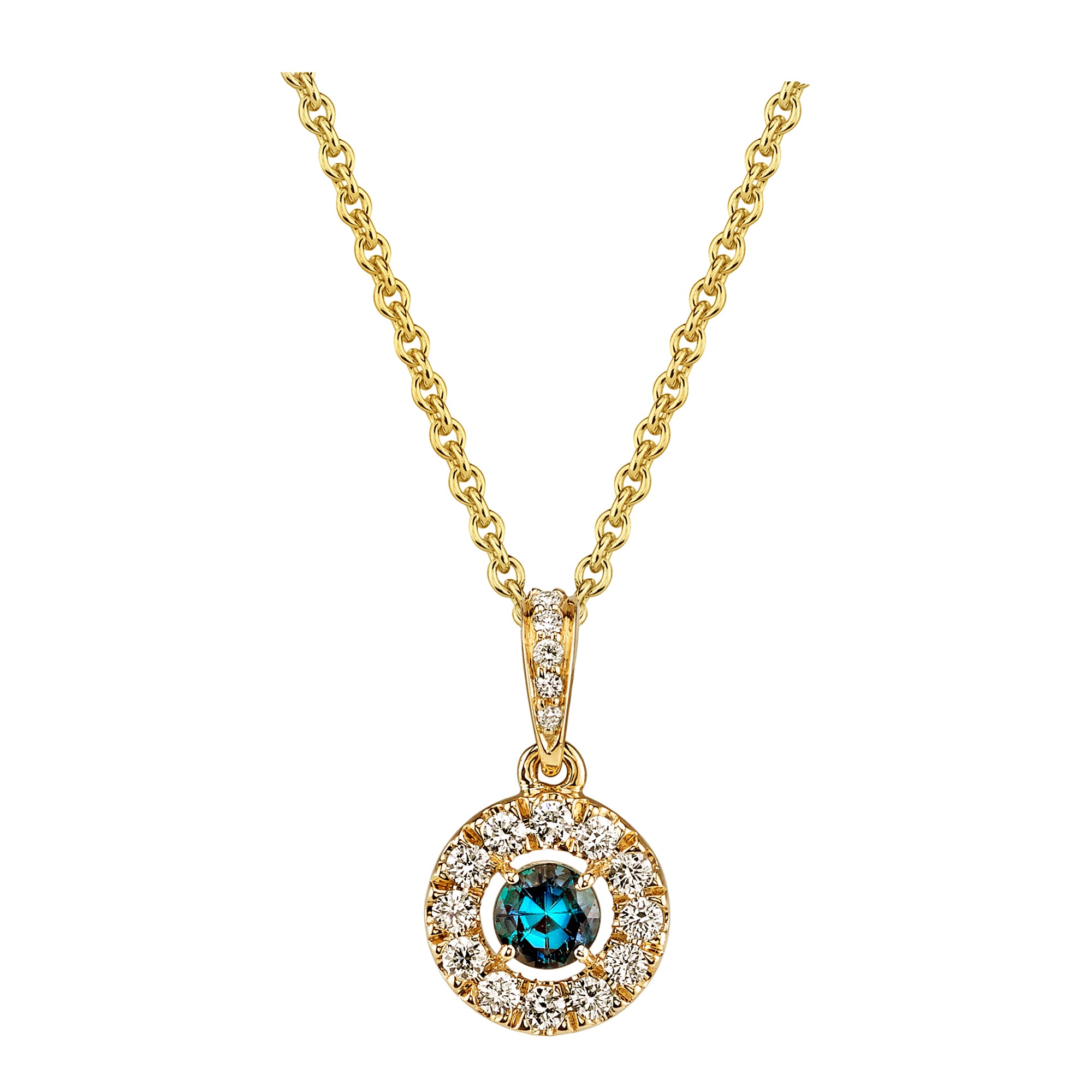 Soul Seeker - 14K Yellow Gold Alexandrite Pendant