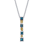 Soul Mate - 14K White Yellow Gold Alexandrite Pendant