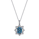 Dangling Star - 18K White Gold Alexandrite Pendant