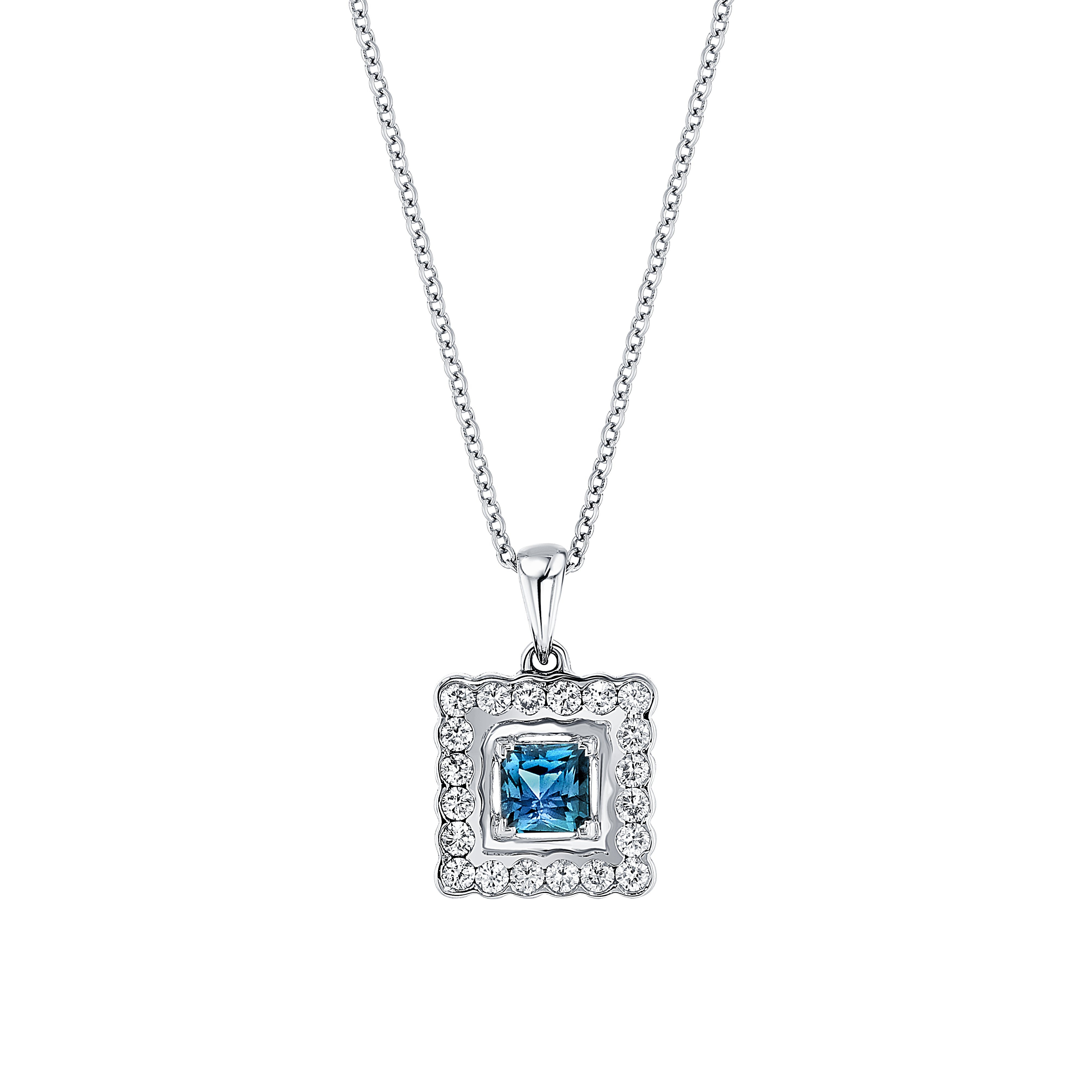 Deep Beauty - 18K White Gold Alexandrite Pendant