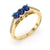 Touch of Hope (Oval) - 14K Yellow Gold Natural Alexandrite Ring
