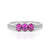 Touch of Hope (Oval) - 14K White Gold Natural Alexandrite Ring