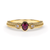 Nature's Charm Oval - 18K Yellow Gold Natural Alexandrite Ring