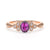 Modified Regal Honor 18K Rose-White Gold Natural Alexandrite Ring