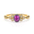 Modified Regal Honor 18K Yellow-White Gold Natural Alexandrite Ring