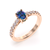 Royal Tribute - 14K Rose Gold Natural Alexandrite Ring