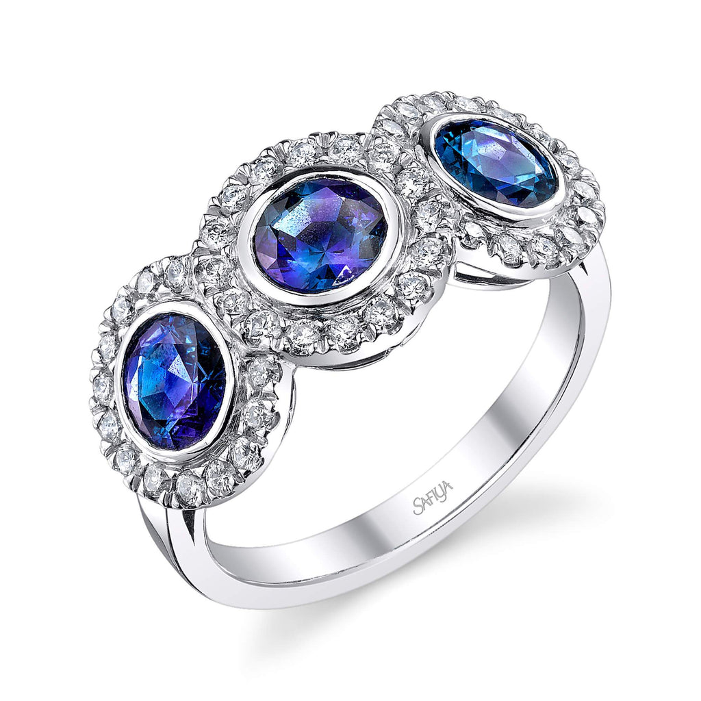 Passion Rounds - 14K White Gold Alexandrite Ring