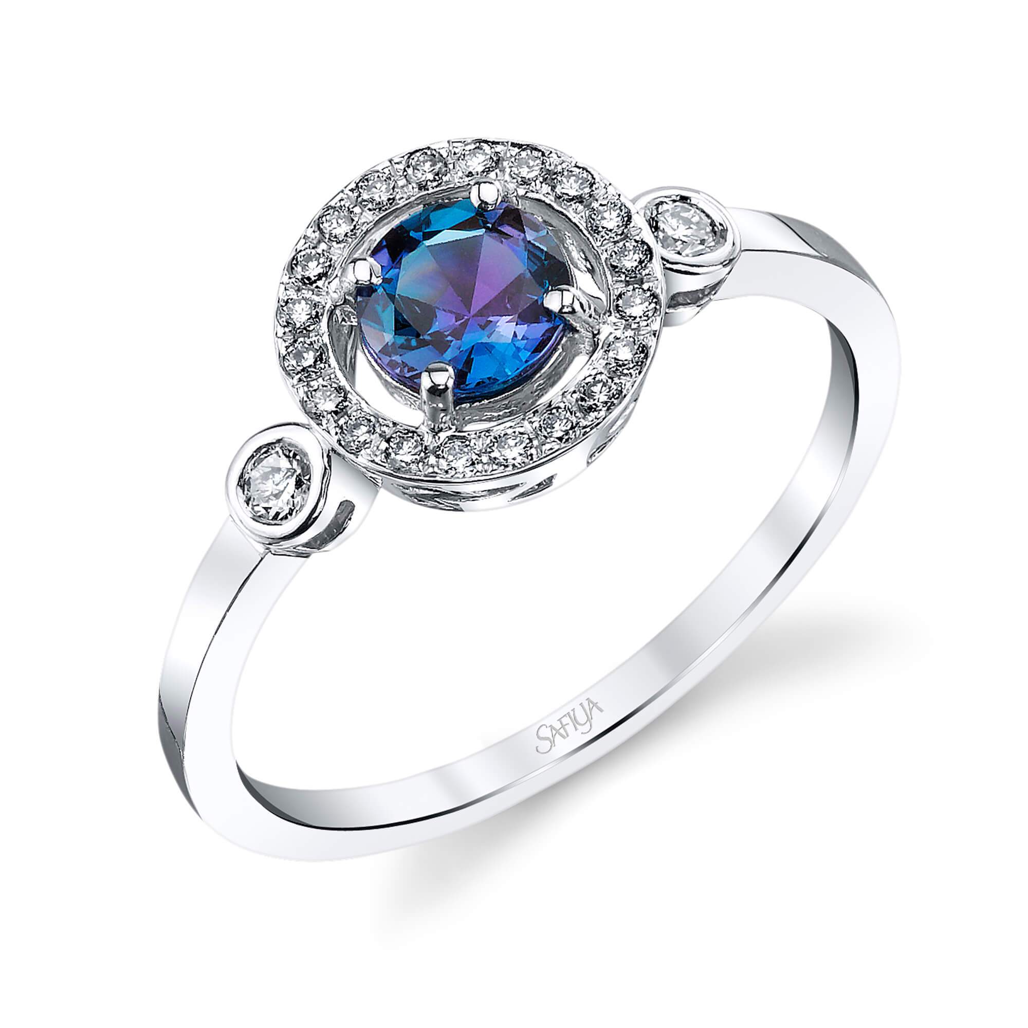 Signature - 14K White Gold Alexandrite Ring