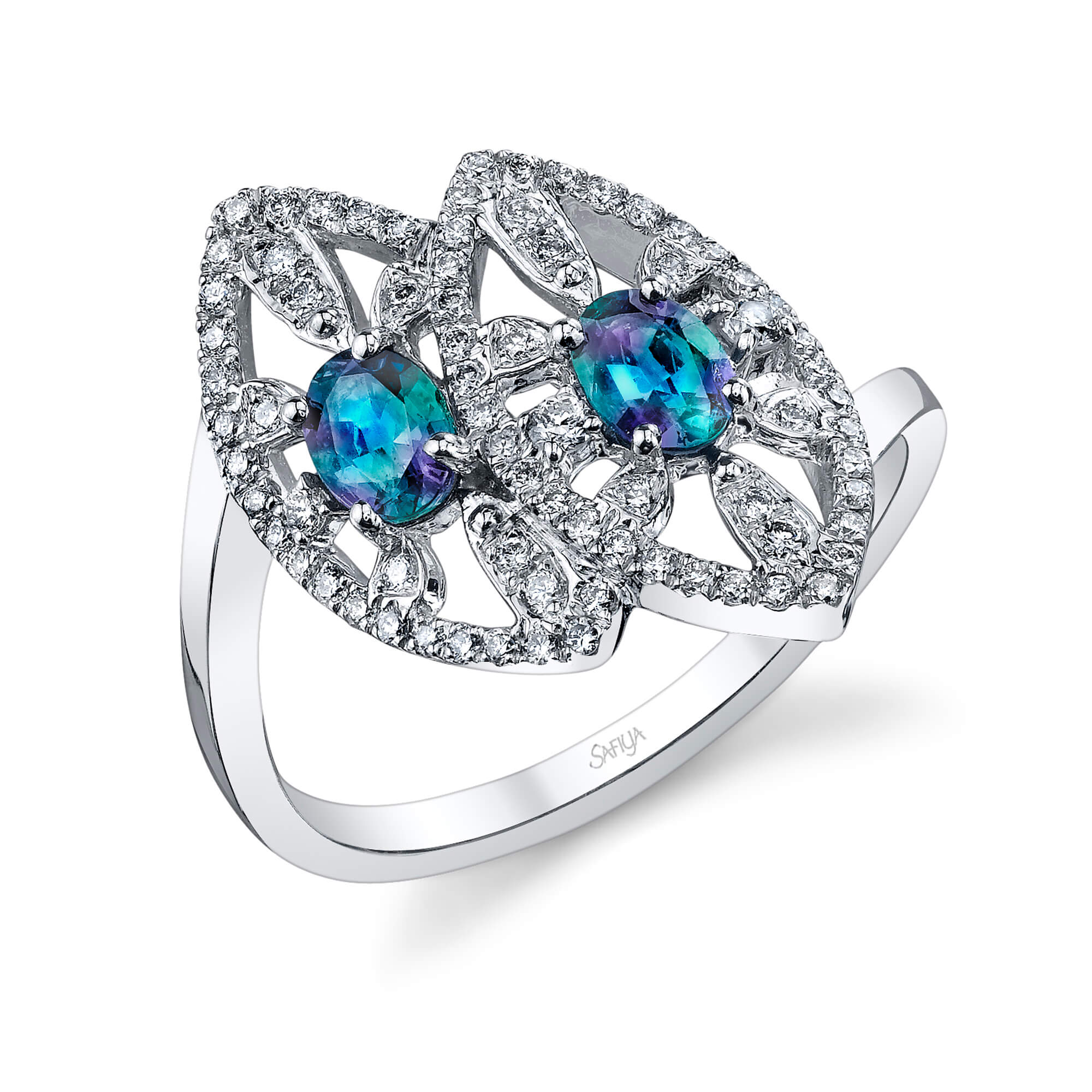Union - 14K White Gold Alexandrite Ring