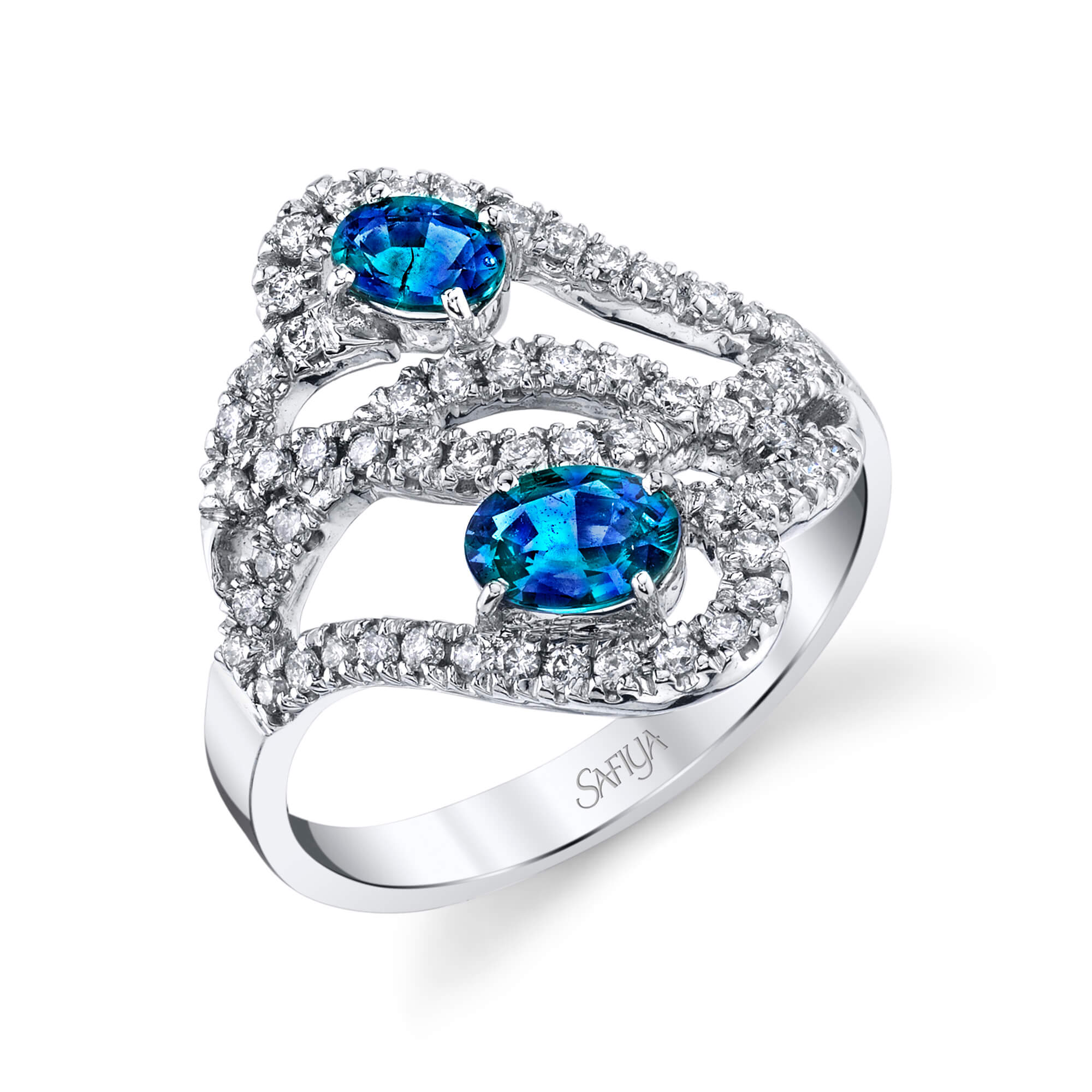 Angel's Kiss - 14K White Gold Alexandrite Ring