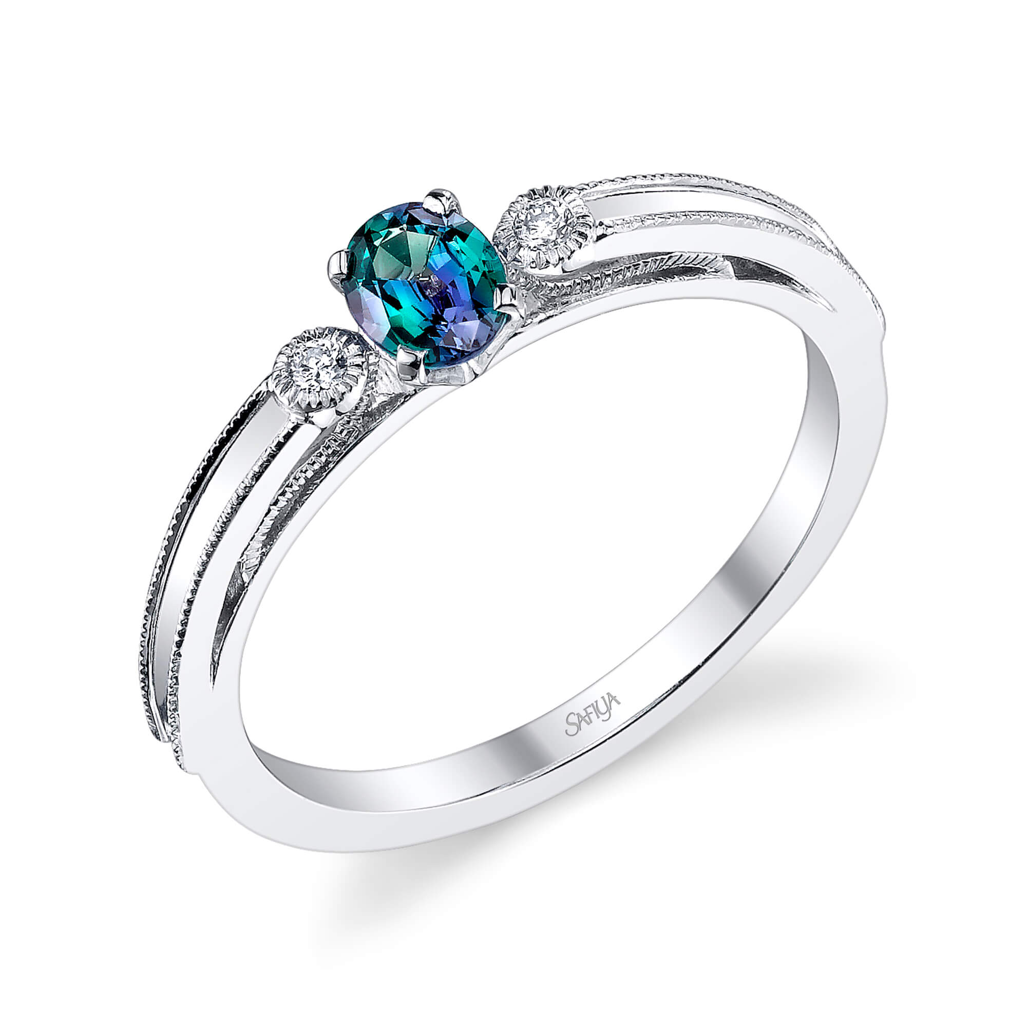 Forever Yours - 14K White Gold Alexandrite Ring