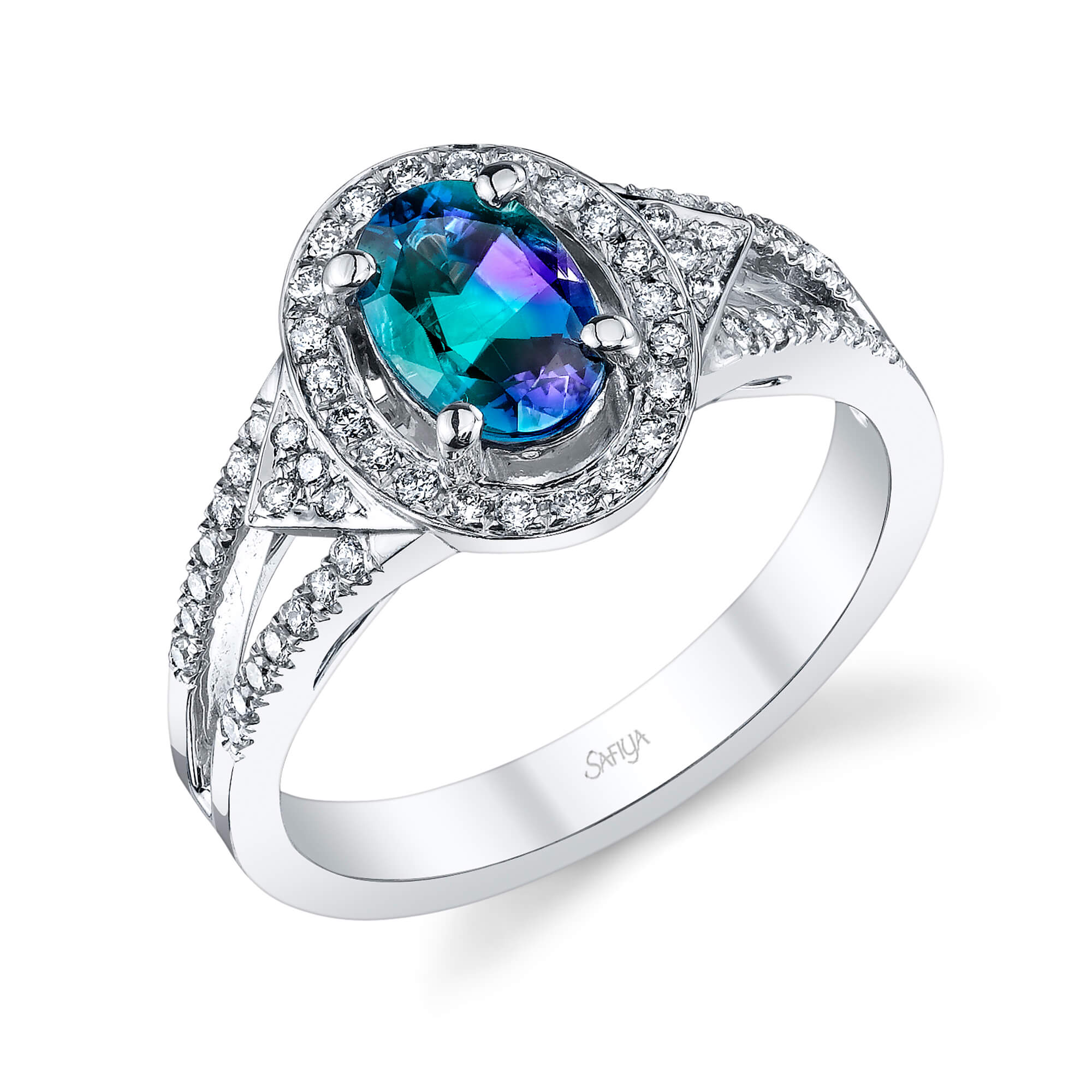 Beauty - 14K White Gold Alexandrite Ring