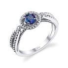 Circle of Life - 14K White Gold Alexandrite Ring