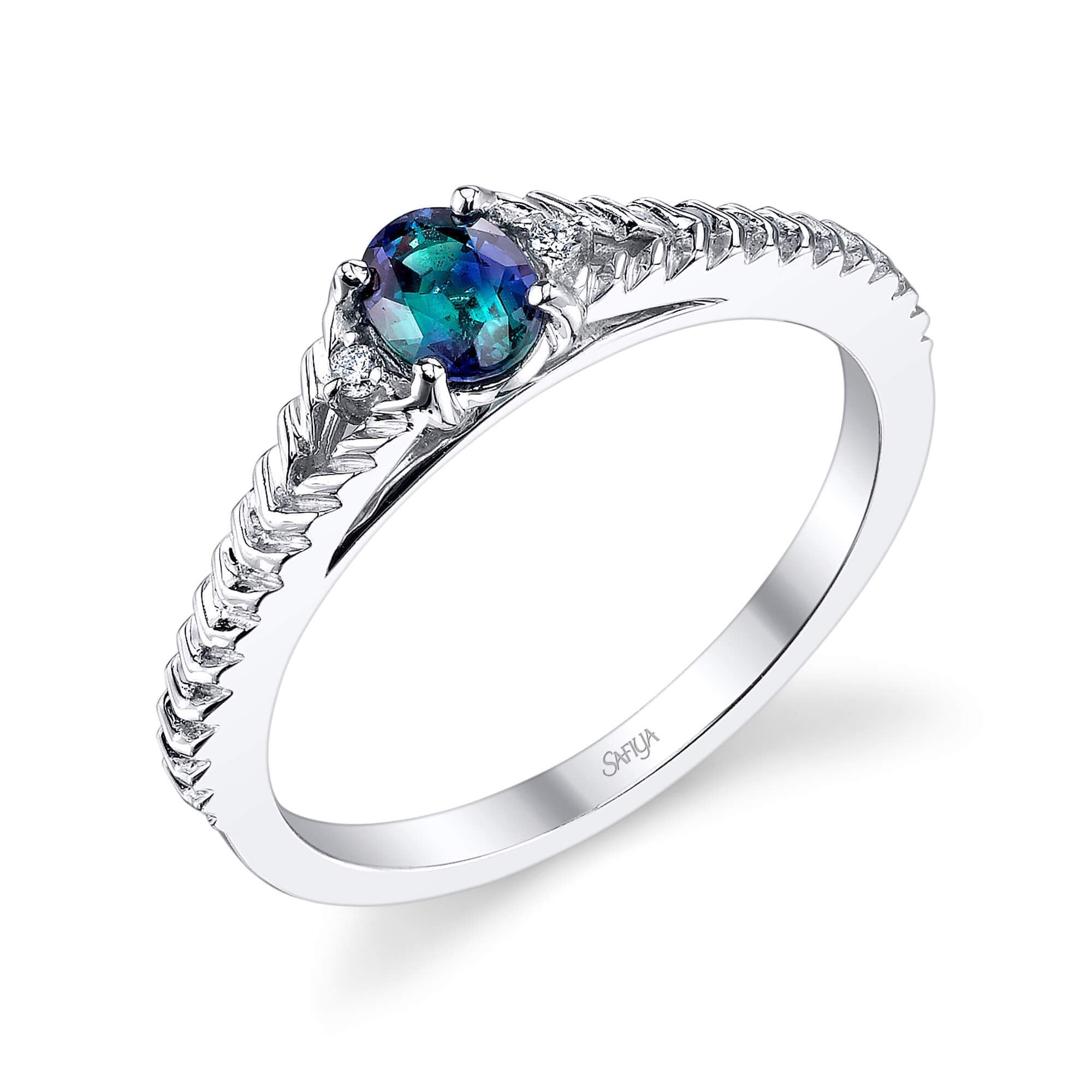 Forever Mine - 14K White Gold Alexandrite Ring