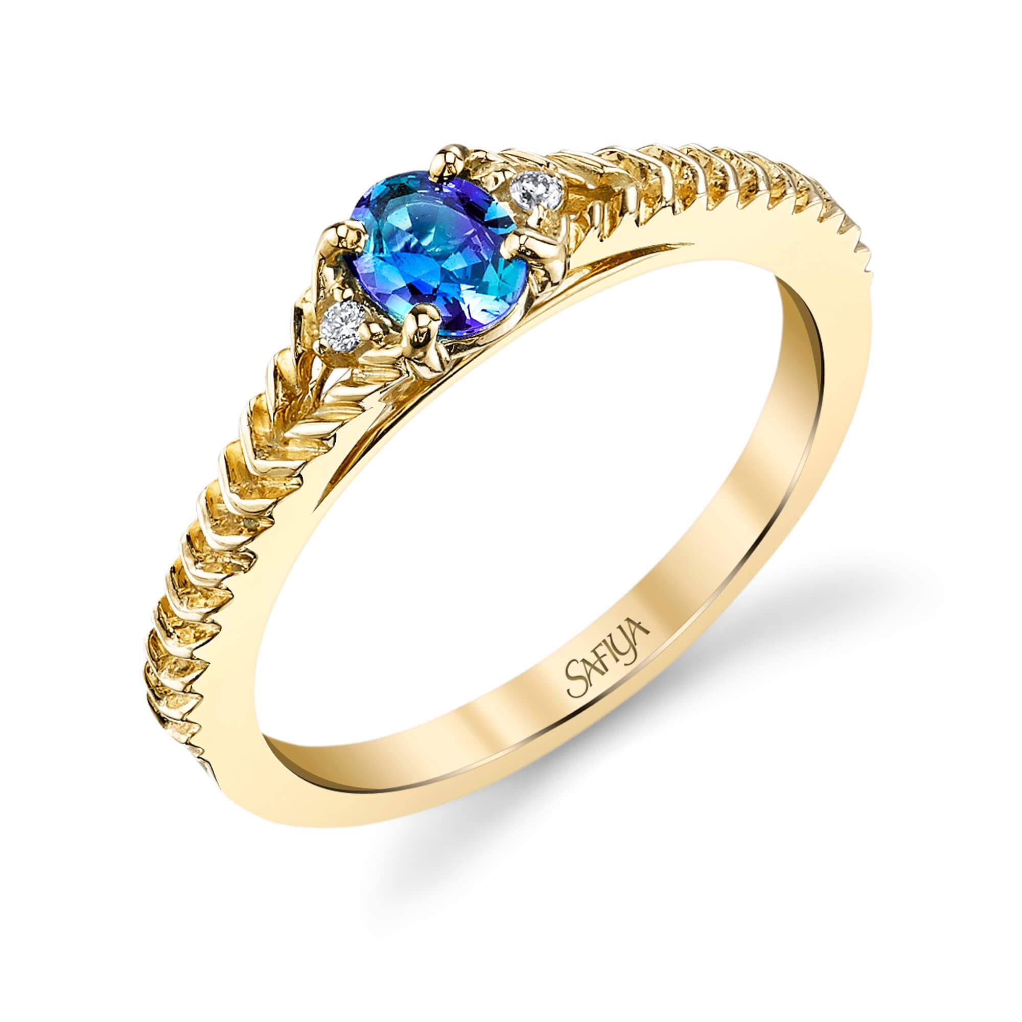 Forever Mine - 14K Yellow Gold Alexandrite Ring