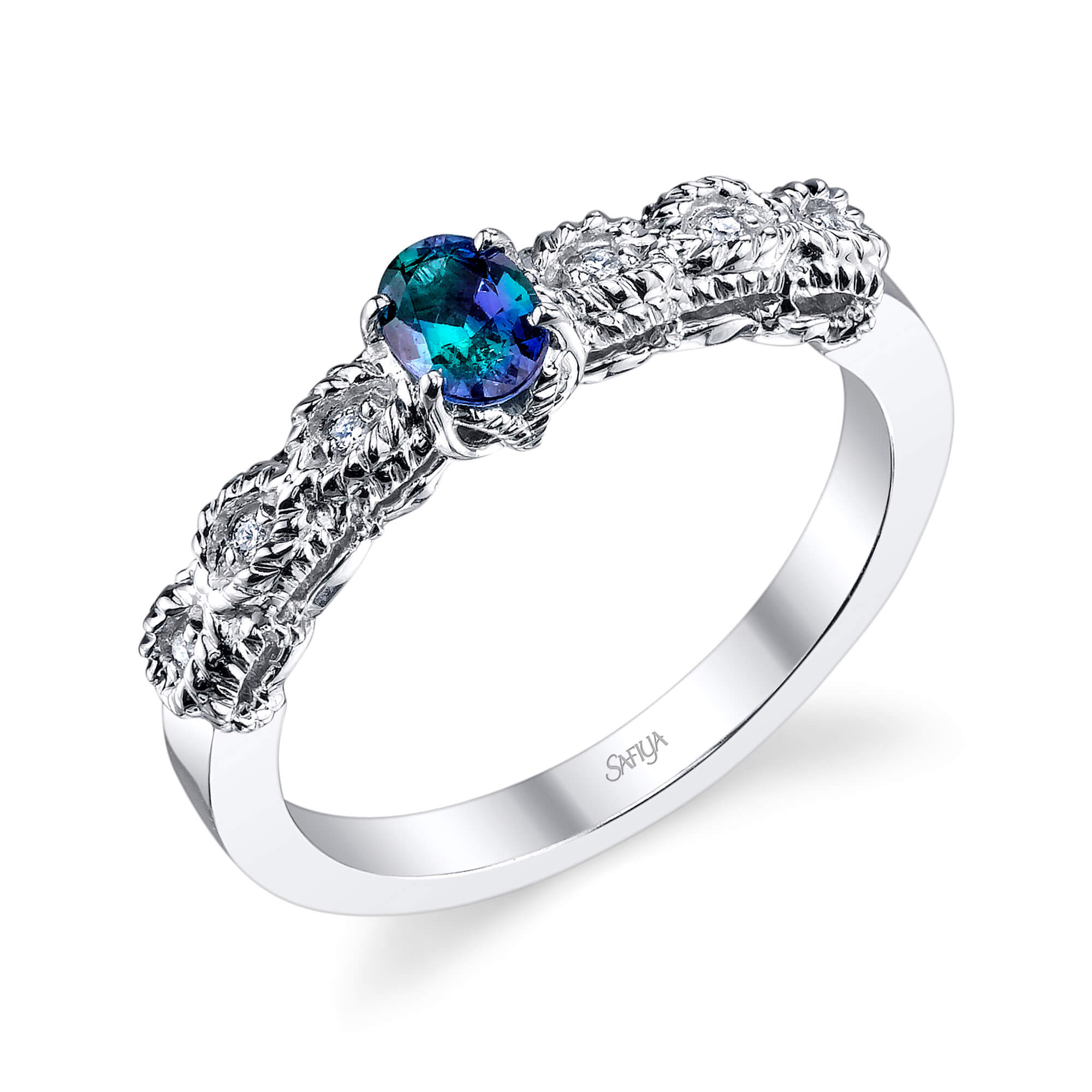 Love Bound - 14K White Gold Alexandrite Ring