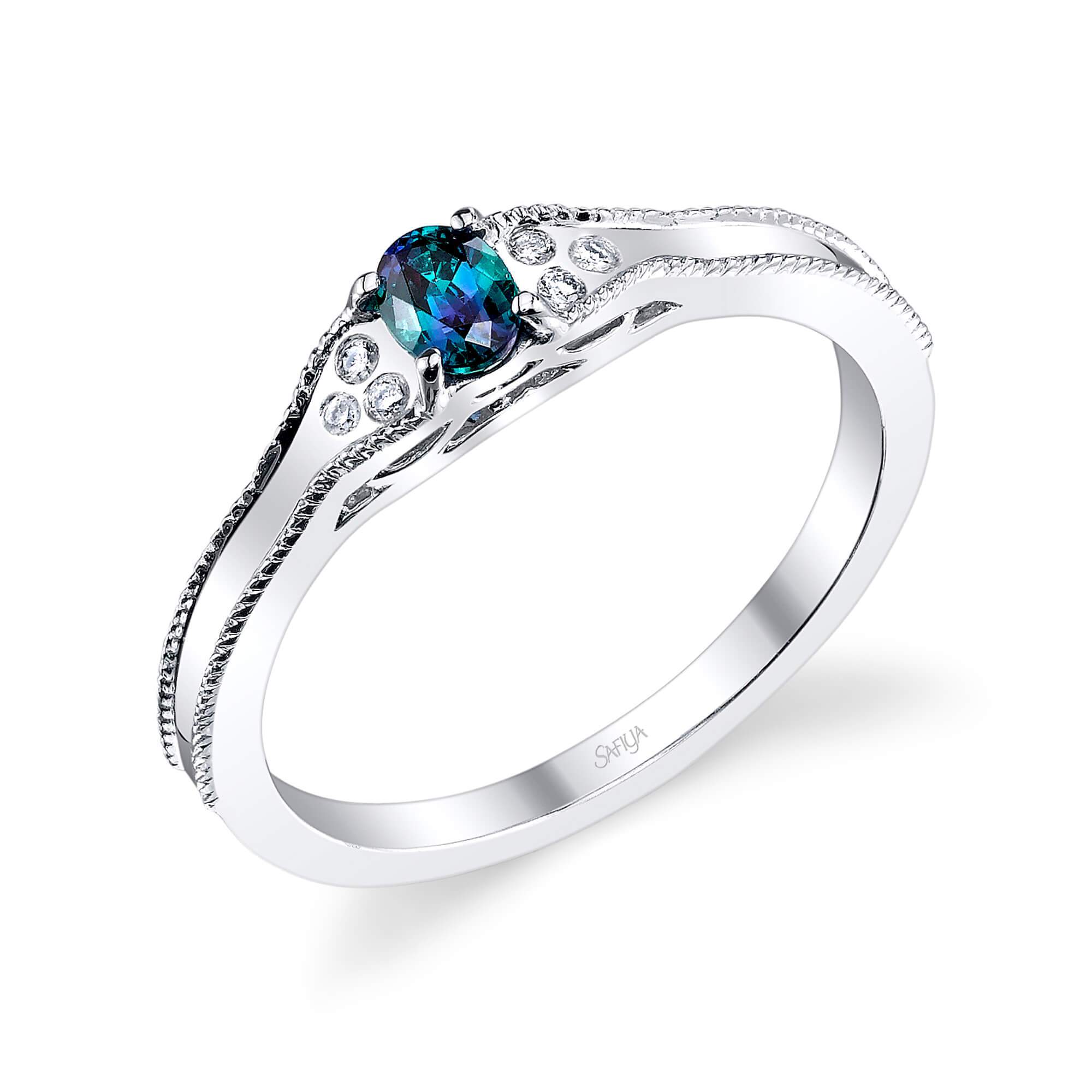 The Century - 14K White Gold Alexandrite Ring