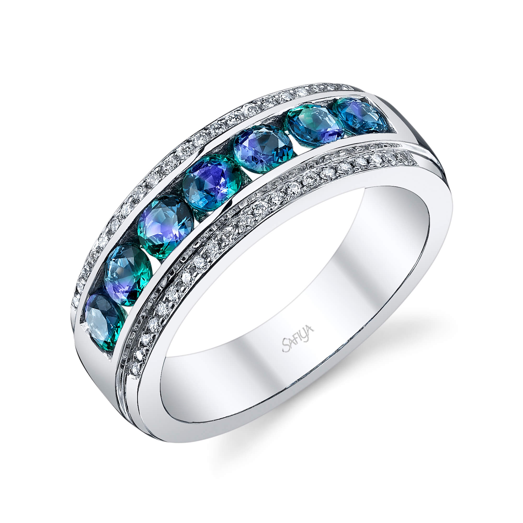 Enlightenment - 14K White Gold Alexandrite Ring