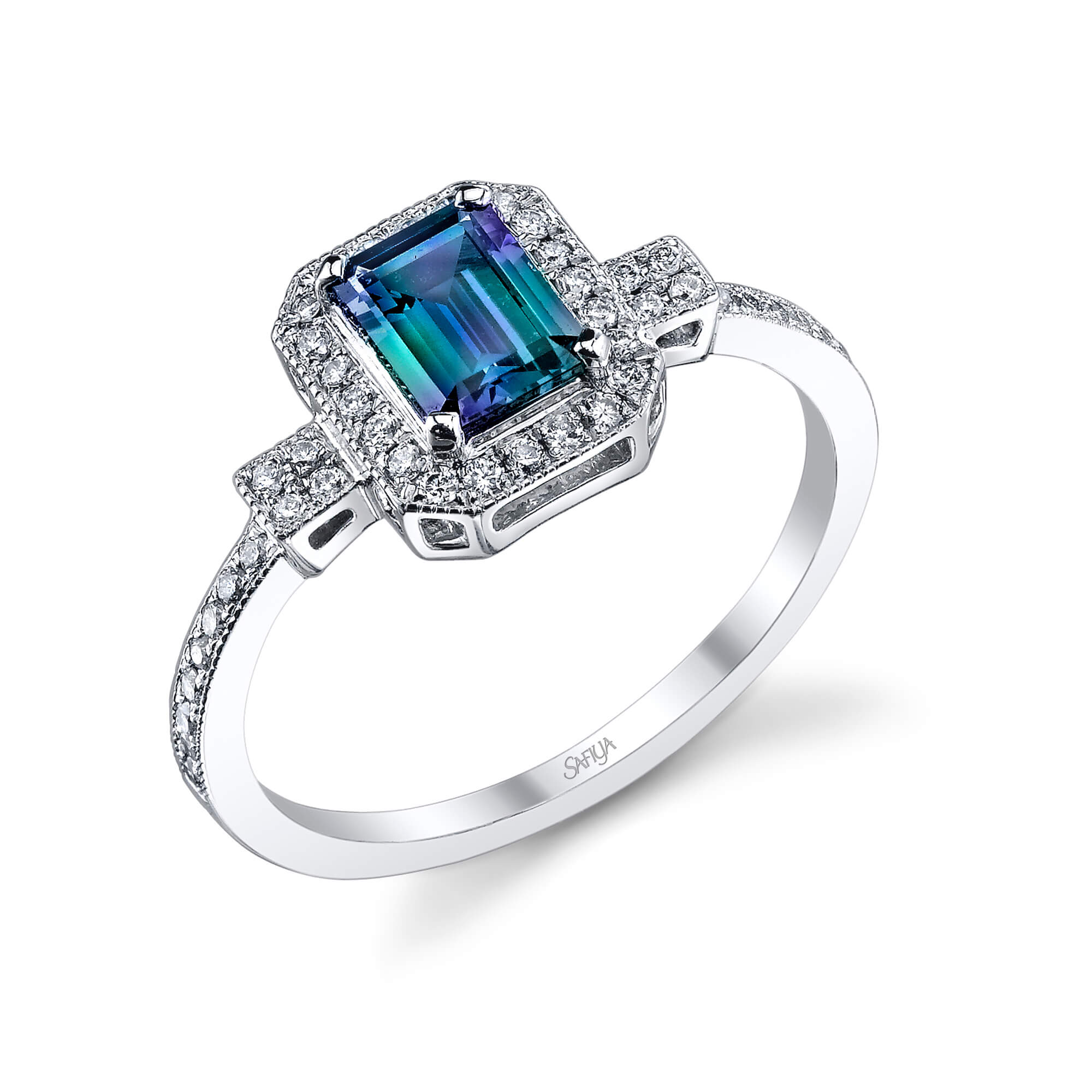 Nature's Essence - 14K White Gold Alexandrite Ring