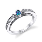 Deep Affection - 14K White Gold Alexandrite Ring