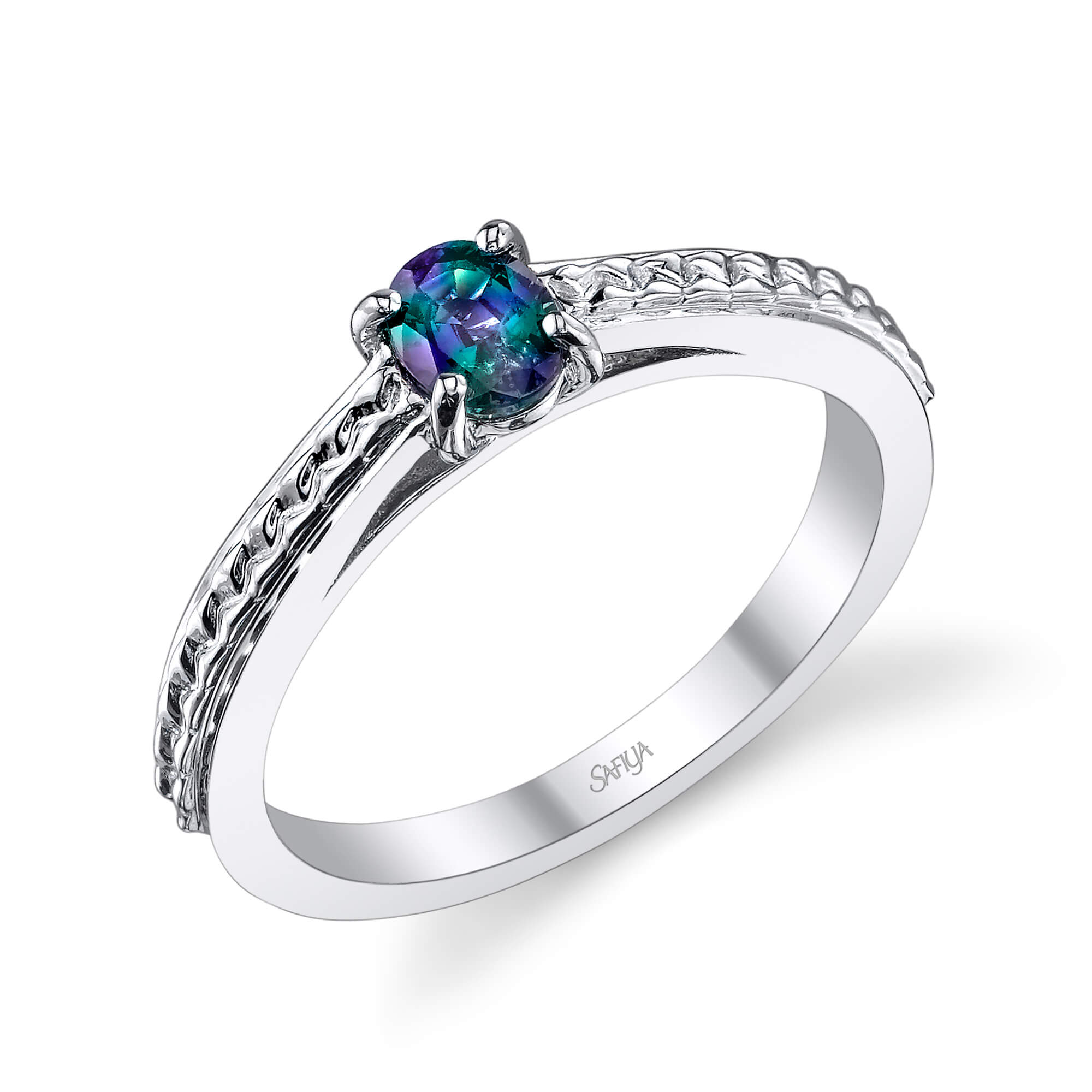 Courage - 14K White Gold Alexandrite Ring