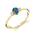 Mini Refined Beauty - 14K Yellow Gold Alexandrite Ring