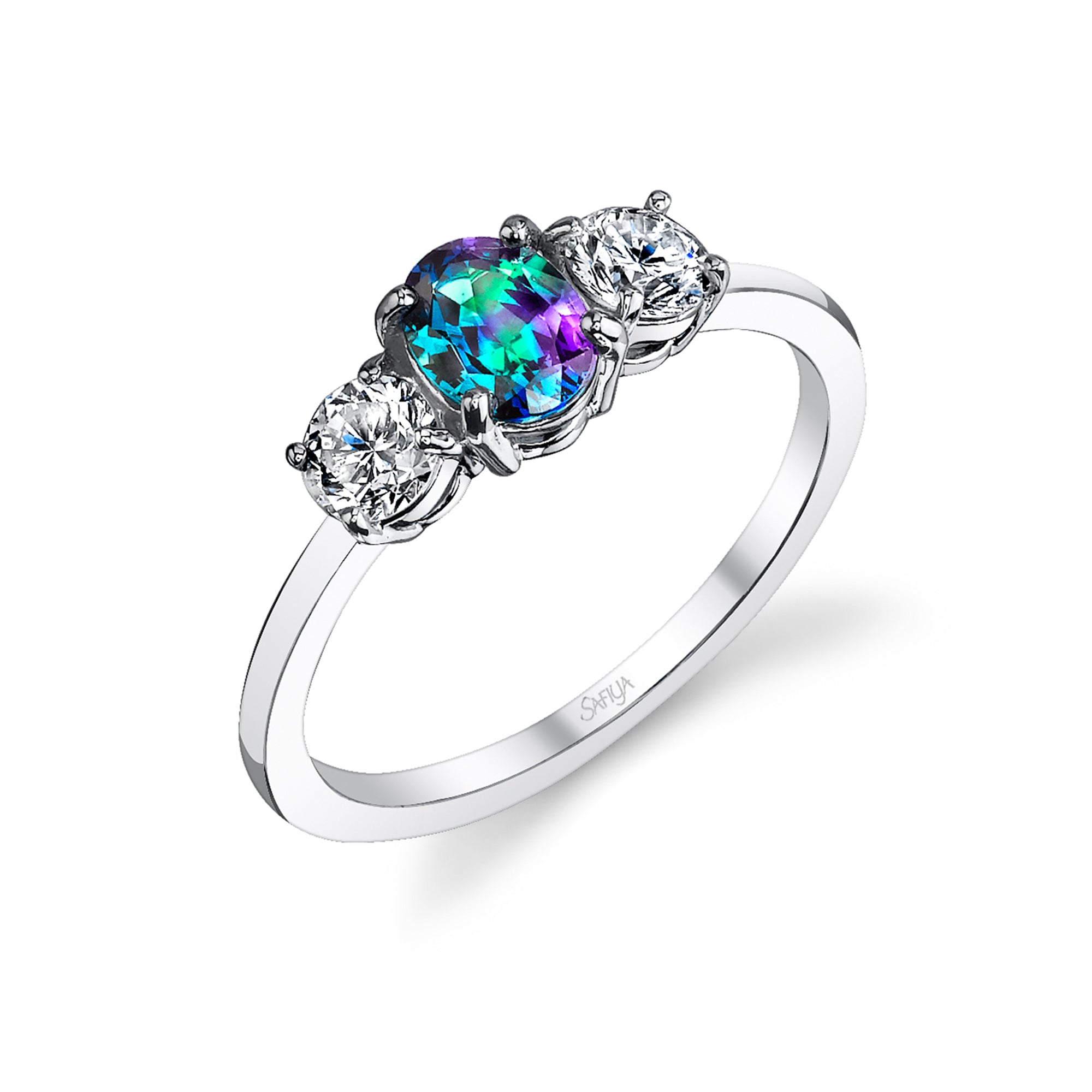Refined Beauty - 14K White Gold Alexandrite Ring