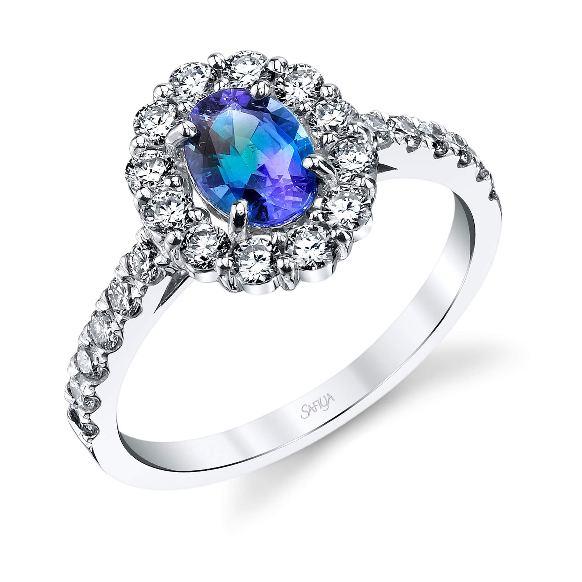 Sovereign Grace - 14K White Gold Alexandrite Ring