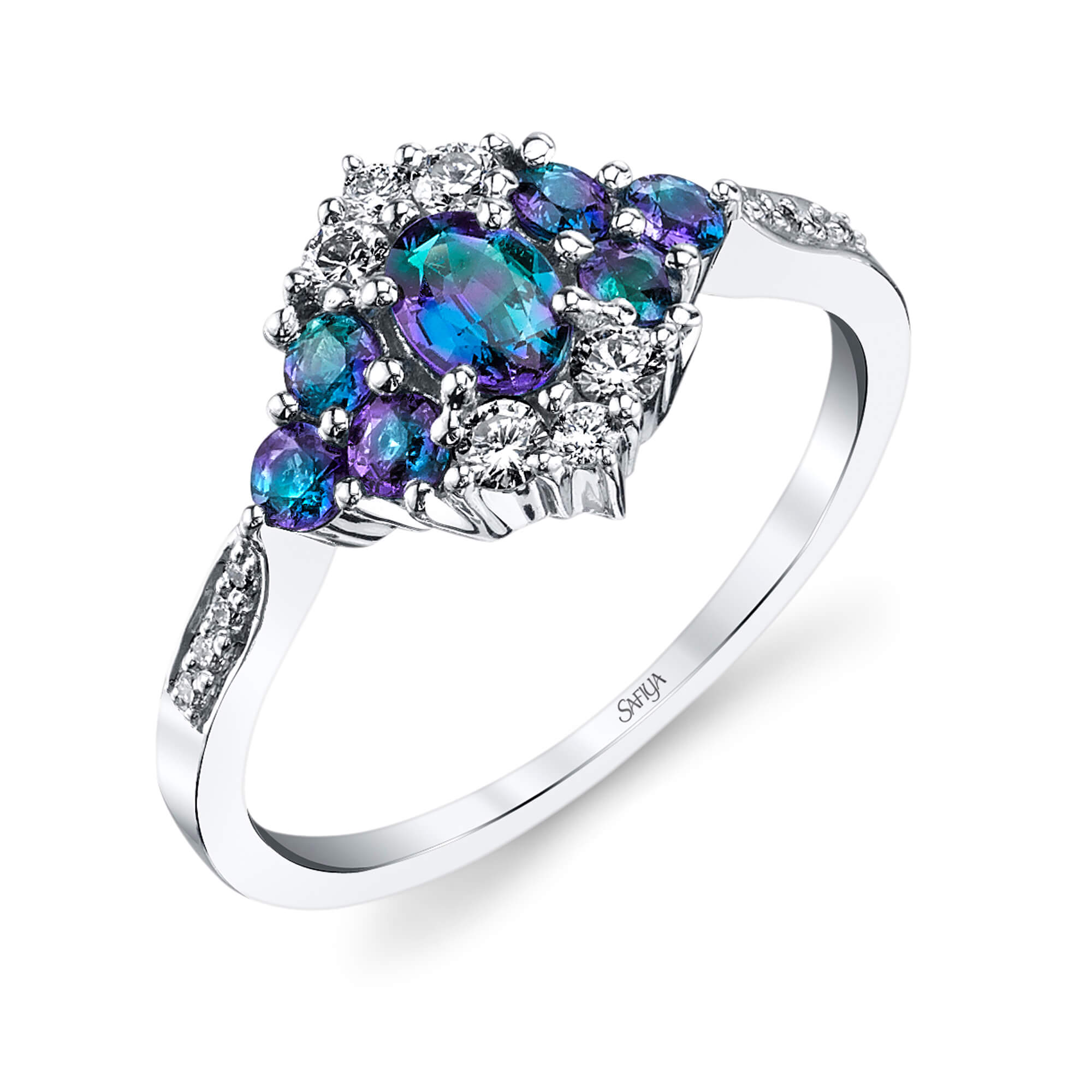 Hidden Wisdom - 18K White Gold Alexandrite Ring
