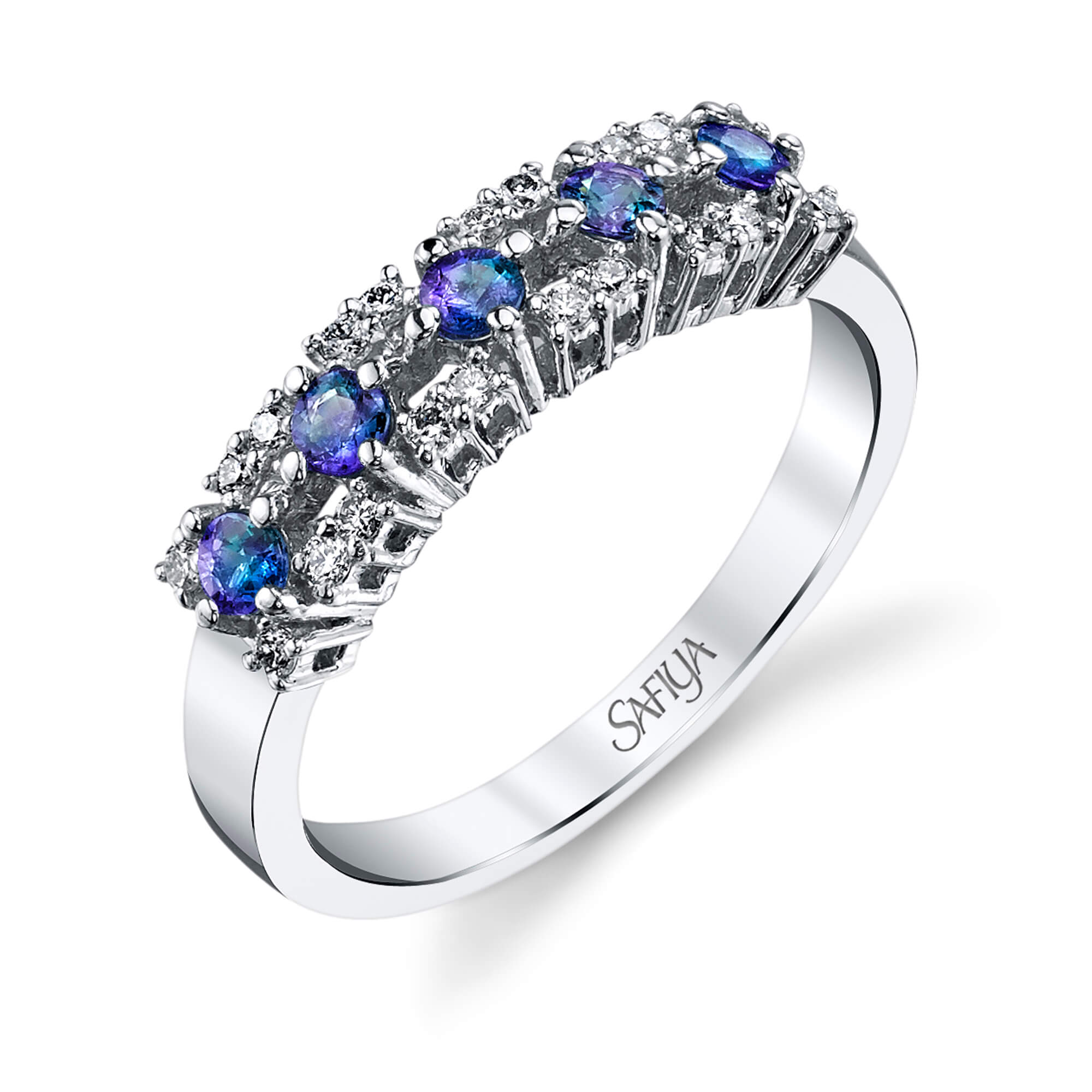 Midnight Dream - 14K White Gold Alexandrite Ring