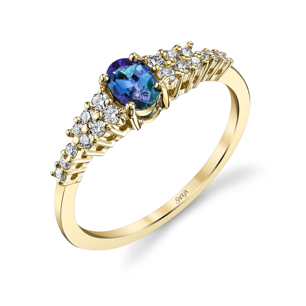 Tranquility - 14K Yellow Gold Alexandrite Ring