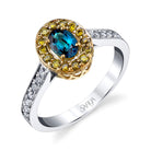 True Galaxy - 14K White Yellow Gold Alexandrite Ring