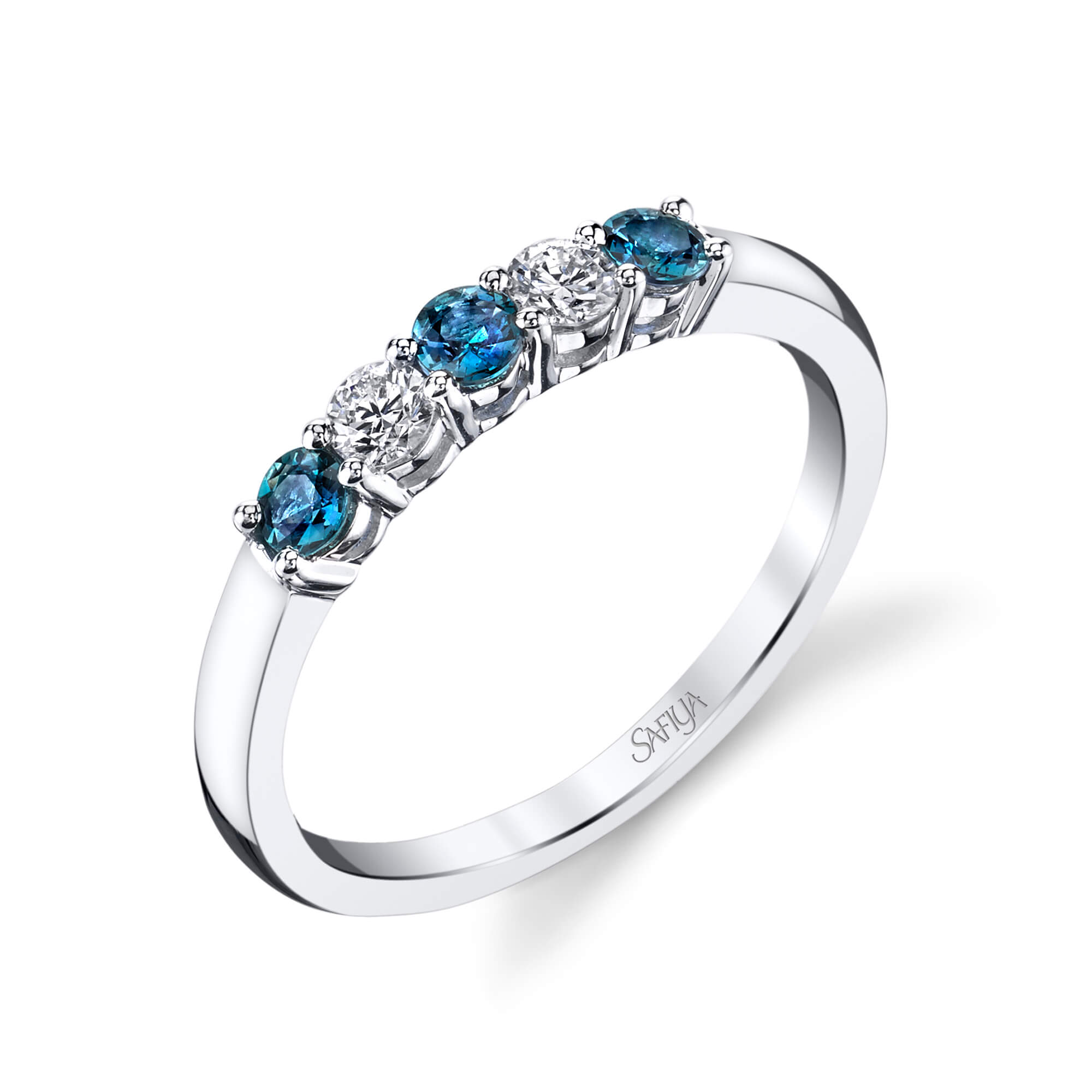 Pure and Simple - 18K White Gold Alexandrite Ring