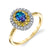 Royal Grace - 14K White Yellow Gold Alexandrite Ring