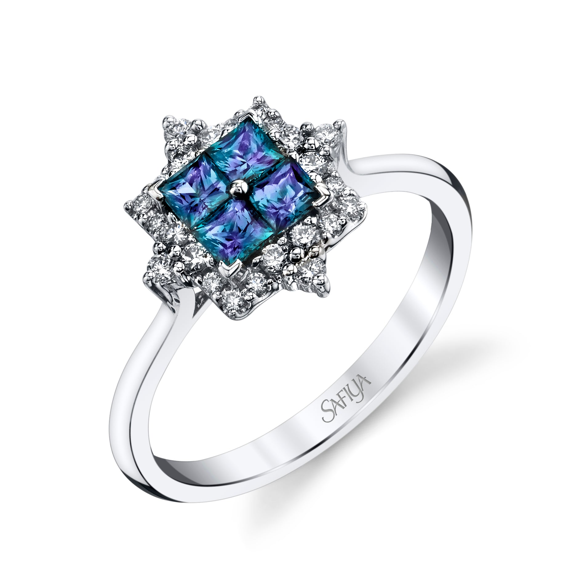 Infinity Princess - 18K White Gold Alexandrite Ring