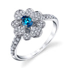 Flower Petals - 18K White Gold Alexandrite Ring