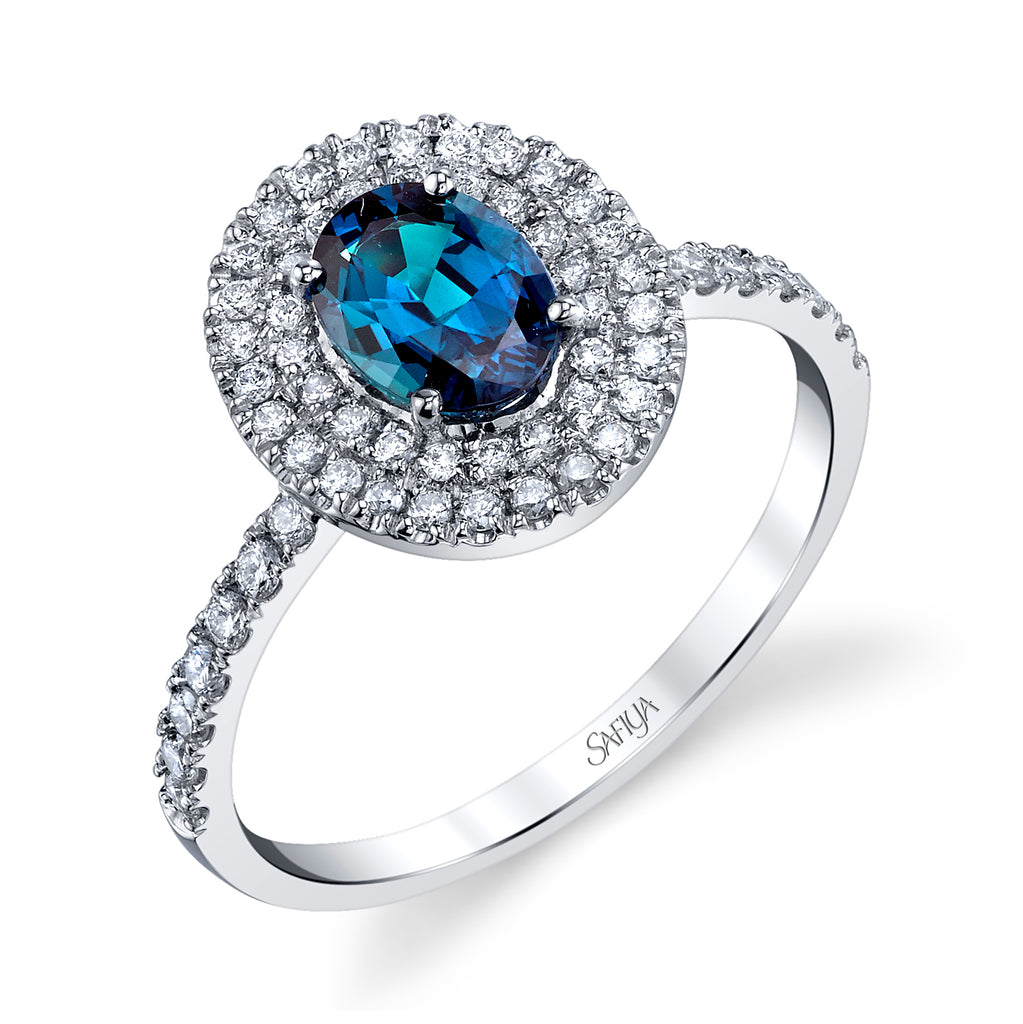 Queen of the Night - 18K White Gold Alexandrite Ring